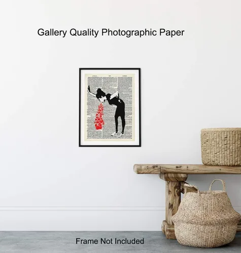 Vista 8 de Banksy Graffiti Dictionary Art - Impresión fotográfica de 8 x 10 pulgadas, regalo único y genial para fanáticos de los murales urbanos, habitación