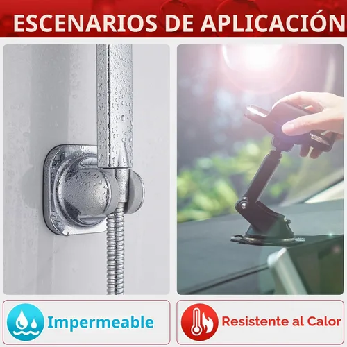 Vista 6 de Cinta de doble cara resistente: 2 rollos de cinta adhesiva, cinta de montaje fuerte de doble cara de 19.68 pies, cinta de espuma de montaje Negro