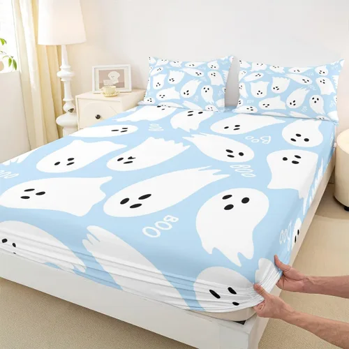 Vista 10 de Juego de ropa de cama con estampado de leopardo, tamaño individual, juego de cama de guepardo africano para decoración de dormitorio