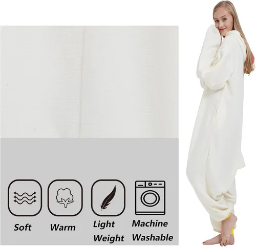 Vista 4 de SimZoo Adult Animal Onesie Pajamas, Men and Women's Animal Cosplay Costume Sleepwear, One-Piece Unisex Homewear
