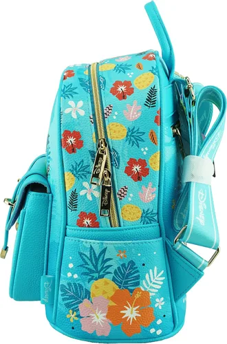 Vista 6 de Wondapop Disney Lilo & Stitch - Mini mochila de piel vegana de 11 pulgadas, Azul, Lilo