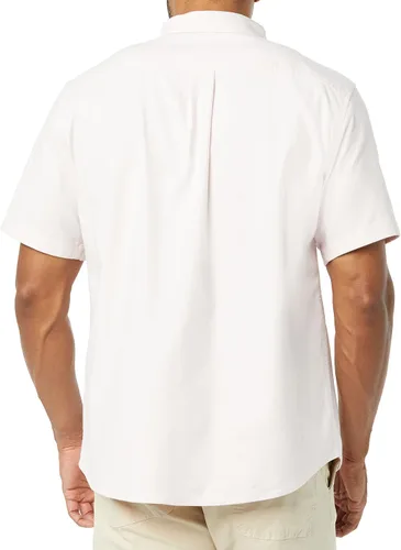 Vista 2 de Tienda Essentials Camisa Oxford elástica de manga corta ajustada con bolsillo para hombre