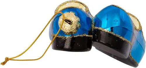 Vista 6 de Kurt Adler Elvis Blue Suede Shoes Adorno de cristal (5 pulgadas)