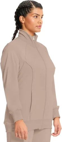 Vista 77 de Infinity by Cherokee 2391A - Chaquetas médicas con cremallera frontal para mujer, tela elástica en 4 direcciones