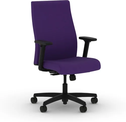 Vista 33 de HON Ignition 2.0 - Silla de oficina de tela, tapizada, brazos ajustables, silla de oficina ergonómica ejecutiva reclinable, con inclinación