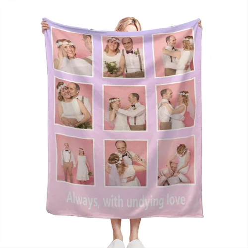 Vista 29 de Manta personalizada con texto fotográfico, manta de imagen personalizada para bebé, madre, padre, adultos, amigos, amantes, regalo personalizado