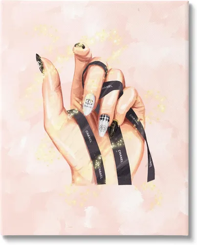 Vista 8 de Stupell Industries Esmalte de uñas glamuroso estilo de moda a mano, diseño de Ziwei Li