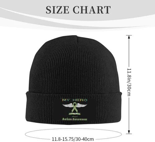 Vista 3 de Beanie Hat Unisex Stretchy Hat Soft Warmth Knit Hat Cap for Men & Women