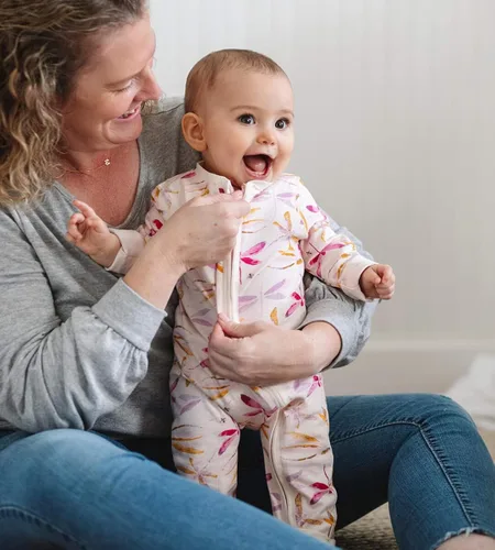 Vista 4 de Burt's Bees Baby - Mameluco 100% algodón orgánico de una sola pieza para niñas bebés, enterizo de una sola pieza, 100 % algodn orgnico, cierre