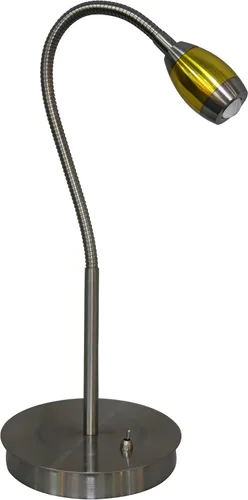 Vista 5 de daylight24 202071-04 Lámpara de escritorio LED con haz ajustable, 19.5 x 8.47 x 5.9 pulgadas, níquel cepillado/negro