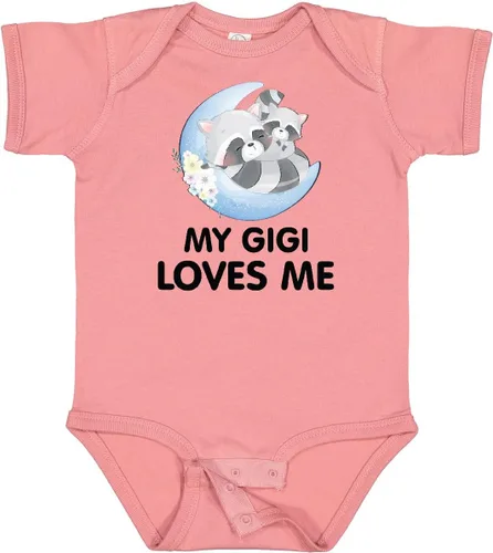 Vista 16 de inktastic Body de bebé Raccoon My Gigi Loves Me