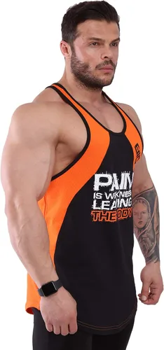 Vista 6 de BIG SAM SPORTSWEAR COMPANY Camiseta sin mangas para hombre para culturismo, entrenamiento de fitness, espalda en Y, camiseta de algodón muscular sin