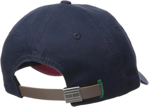 Vista 2 de Tommy Hilfiger Gorra de béisbol ajustable con logotipo de algodón para hombre
