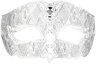 Vista 6 de Thmyo Paquete de 2 máscaras para parejas, carnaval veneciano, Mardi Gras, máscara de baile