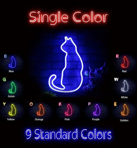 Vista 2 de ADVPRO Cat Flex Silicone LED Neon Sign - Blue - st16s32-fnu0083-b