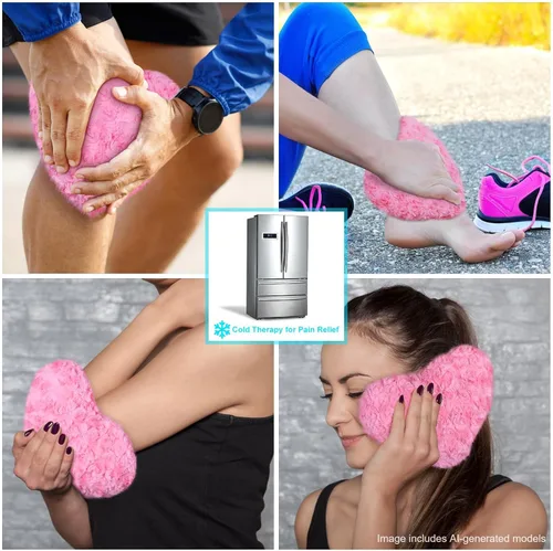Vista 5 de Almohadilla térmica para microondas, almohada de calor húmeda y cálida multiusos, almohadilla térmica esponjosa para microondas para calambres
