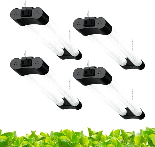 Vista 11 de Hlite Paquete de 2 luces LED de cultivo de 16 pulgadas, luces de cultivo enlazables para plantas de interior, luces de plantas de espectro completo