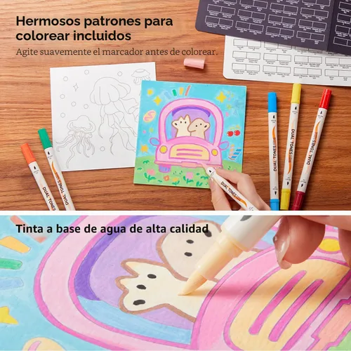 Vista 7 de Shuttle Art Rotuladores de pintura acrílica de doble tono, 120 colores, paquete de 60 bolígrafos de pintura acrílica para pintura de roca, cerámica