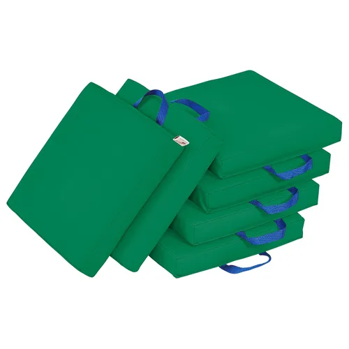 Vista 25 de ECR4Kids SoftZone - Cojines de suelo, cuadrados, asientos flexibles, surtidos, 6 piezas