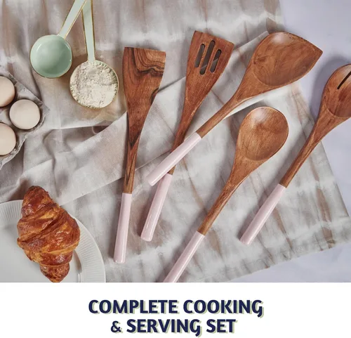 Vista 7 de Folkulture Cucharas de madera para cocinar