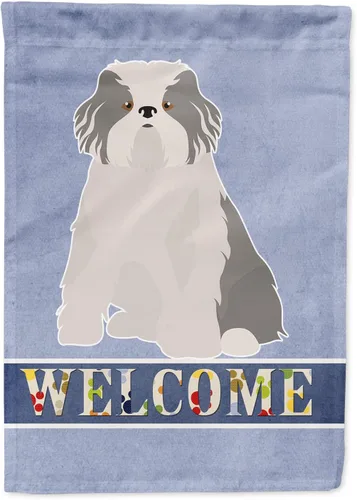 Vista 35 de Caroline's Treasures CK3645GF Bandera de bienvenida de bulldog inglés para jardín, bandera decorativa para patio exterior, obras de arte de patio