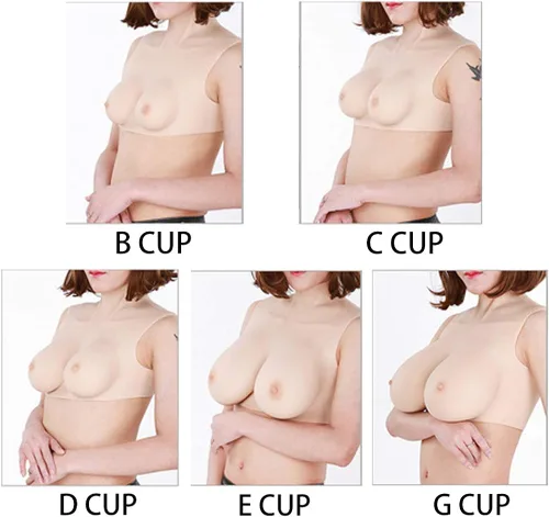 Vista 8 de U-CHARMMORE Formas de pecho de silicona de 4 generación con relleno de silicona para crossdresser