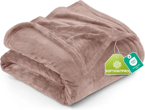 Vista 61 de Utopia Bedding - Manta de vellón de lujo, mullida, antiestática; manta de suave microfibra de 8.8 oz/yd² (300 g/m²) para sofá y cama; tamaño Gris