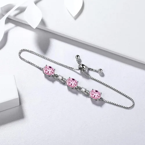 Vista 4 de Aurora Tears 925 Sterling Silver 12 Birthstones NecklaceEarringRingBracelet Women Birthstone Pendant Crystal Fashion Birthday Jewelry Christmas Gift