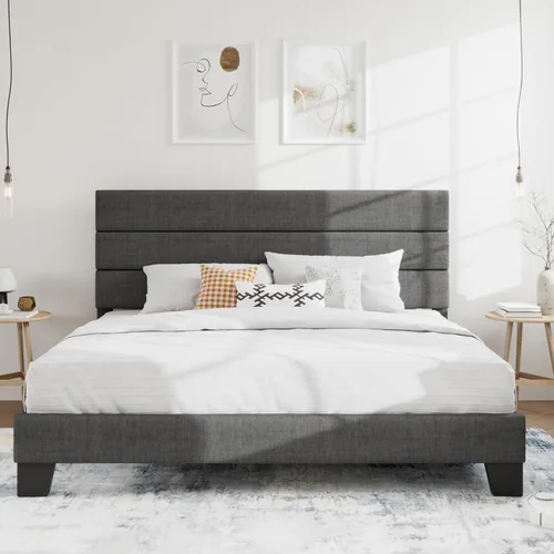 Vista 21 de SHA CERLIN Marco de Cama de Plataforma Twin con Cabecera de Tela Tapizada, Base de Colchón con Fuerte Soporte de Listones de Madera, No Necesita