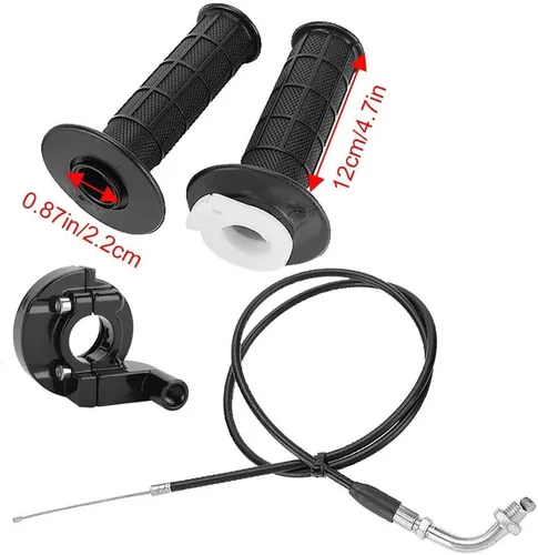 Vista 7 de Anxingo Kit de mango de acelerador giratorio de 7/8 pulgadas con mango de agarre para cable de acelerador, para motocross, cuatrimotos, cuatrimotos