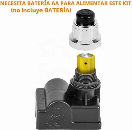 Vista 6 de only fire 14451 Encendedor Universal Eléctrico con Botón Pulsador Plateado de Repuesto para Parrilla de Gas BBQ por Brinkmann, Grillmaster