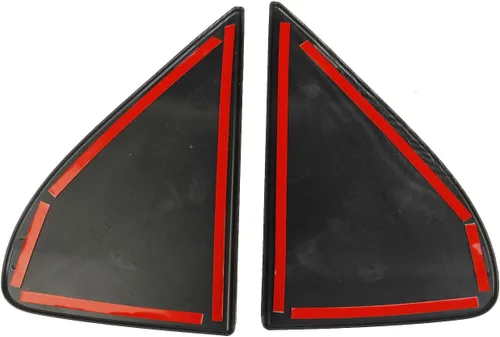 Vista 6 de Cubierta triangular para ventana lateral delantera estilo fibra de carbono moldura, accesorios exteriores para GMC Sierra/Chevrolet Silverado 1500