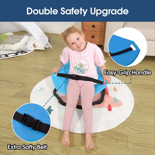 Vista 3 de Silla Giratoria Sensorial para Niños Autistas, Silla Giratoria Mejorada para Niños con Manijas, Mejora el Enfoque y el Equilibrio, Ideal para Equipo
