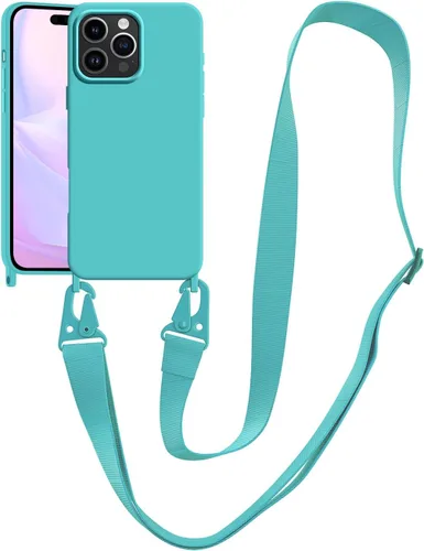 Vista 43 de Funda compatible con iPhone 8 Plus, iPhone 7 Plus/6 Plus/6S Plus con cordón, funda cruzada para iPhone con correa ajustable de silicona para iPhone