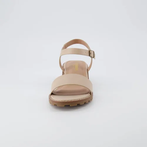 Vista 3 de CUSHIONAIRE Flynn one band block heel sandal +Memory Foam, Wide Widths Available