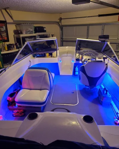 Vista 3 de YM E-Bright Tiras de luces LED azules para automóviles, 30CM luces impermeables de bajo resplandor para automóvil, motocicletas, carrito de golf