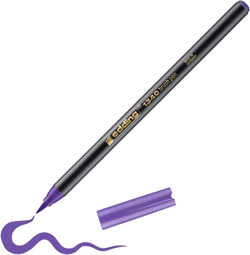 Vista 15 de edding 1340 pincel - azul - 1 bolígrafo - punta de pincel flexible - rotulador para pintar, escribir y dibujar - diarios de viñetas, letras a mano