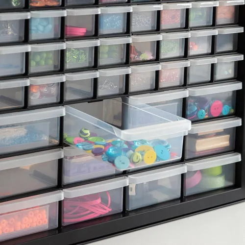 Vista 7 de IRIS Organizadores y almacenamiento de plástico USA Craft, carrito de almacenamiento rodante para suministros de aula y gabinete de almacenamiento