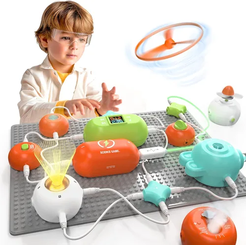 Vista 9 de SMILESSKIDDO Science Kits Electrónica Kit STEM 140+ Proyectos 10+ Piezas