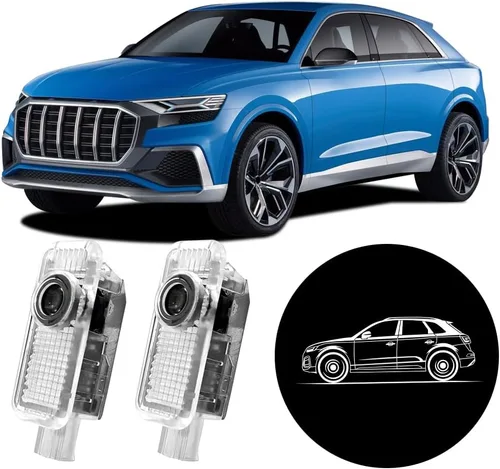 Vista 7 de 2 luces de logotipo HD para puerta de automóvil, proyector LED, luz de sombra de puerta, luz de bienvenida, emblema láser, logotipo, luces de charco