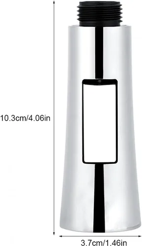Vista 5 de Cabezales rociadores laterales para fregadero de cocina y baño (plateados), pieza de repuesto de cabezales de rociador de grifo de cocina abatibles