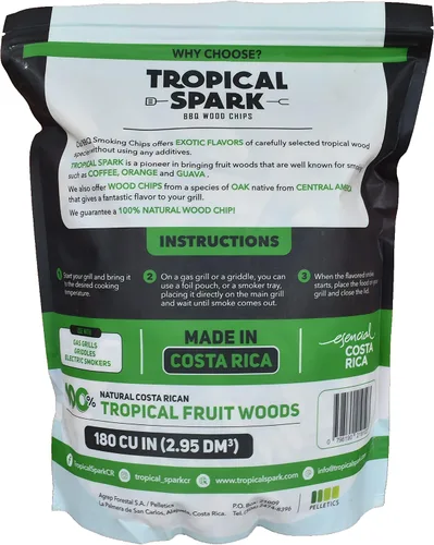 Vista 2 de Astillas de madera Perfecto para barbacoa, ahumar, asar a la parrilla, hornear, asar, estofar Premium 100% natural Café 180 cu en bolsa