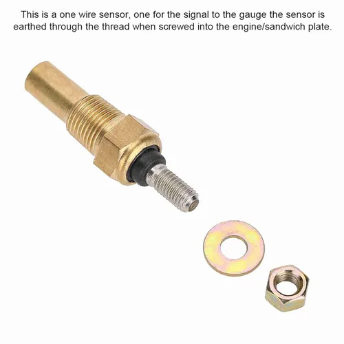 Vista 6 de Brrnoo Sensor universal de temperatura del refrigerante 1/8 NPT Latón Agua /Aceite Sensor de temperatura Unidad emisora, unidad de envío