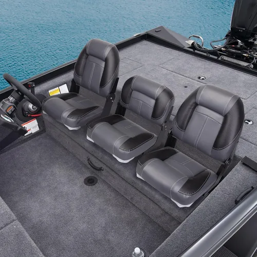 Vista 6 de Leader Accessories Asientos plegables para barco de pesca de 50" para bass boat