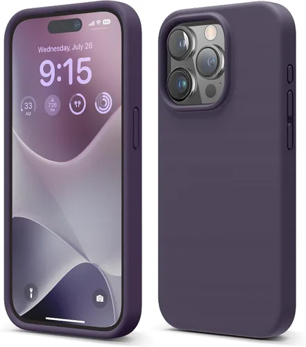 Vista 13 de elago Compatible con Funda para iPhone 15 Pro, funda de silicona líquida, funda protectora de cuerpo completo, a prueba de golpes, funda delgada