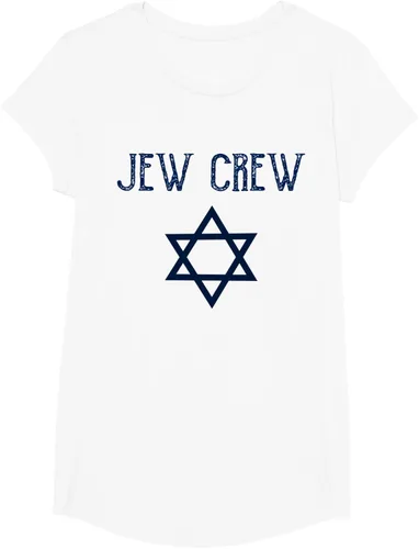 Vista 26 de Camiseta Jew Crew Jewish Star, gris, S