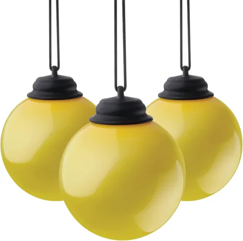 Vista 7 de Xodus Innovations WP400-3 - Luz de globo de verano de 5 pulgadas con encendido y apagado automático, paquete de 3, color blanco
