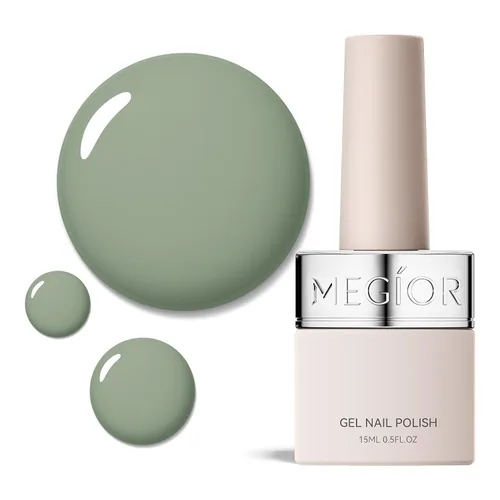 Vista 20 de MEGIOR Esmalte de uñas de gel libre de TPO, 0.5 onzas líquidas, base de gel transparente para remojar la lámpara de uñas LED, capa base de larga