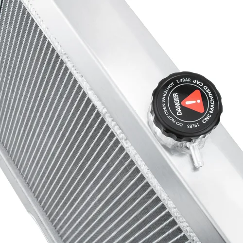 Vista 5 de Ventilador de aluminio de la cubierta del radiador de la raza de 4 filas para 1970-1975 Nissan Datsun 240Z 260Z L6