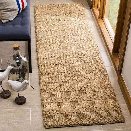 Vista 21 de SAFAVIEH Natural Fiber Collection - Alfombra decorativa de 2 x 3 pies, color lejía, yute hecho a mano, diseño trenzado tejido, ideal para entrada
